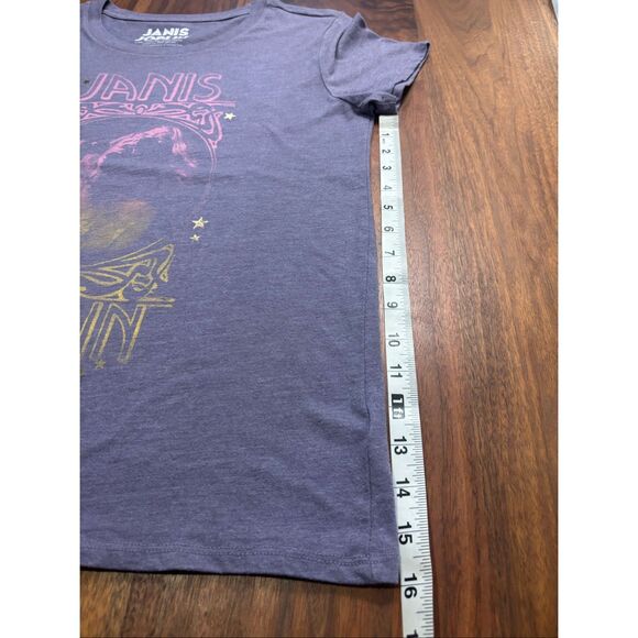Janis Joplin For Lucky Brand Women's Purple Heather Graphic T-shirt Medium - Picture 3 of 6